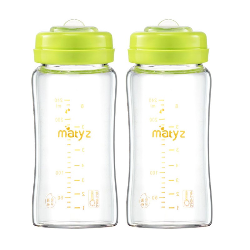 美泰滋 Matyz 玻璃储奶瓶2只装 宽口径母乳储存瓶 24
