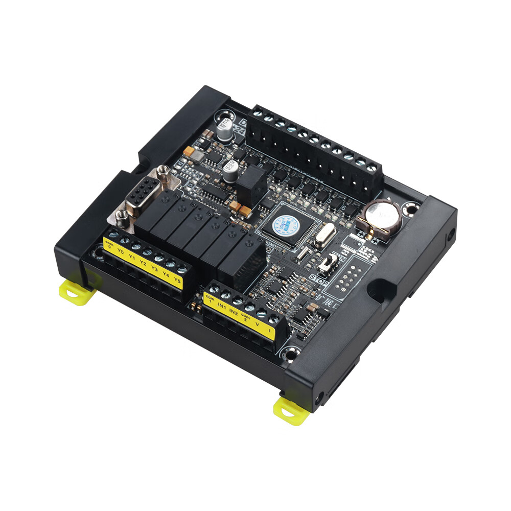 艾莫迅兼容三菱FX3U可編程控制器26MT/26MR以太網口PLC帶4入2出模擬量 可擴展IO模塊工控板 繼電器FX3U-14MR