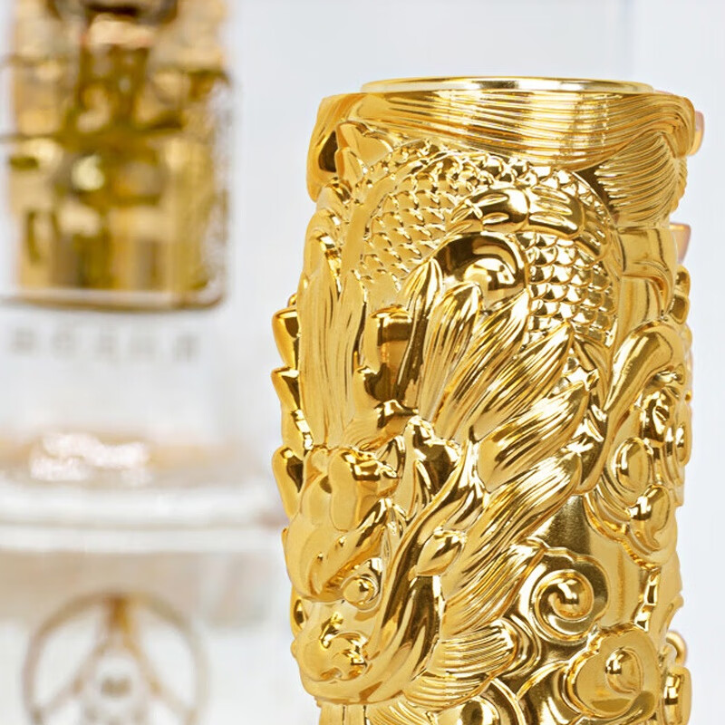 五粮液股份有限公司出品 浓香型白酒  送礼自饮佳选 龙年限定礼盒 52度 500mL 2瓶 兴隆 水晶至尊(金)