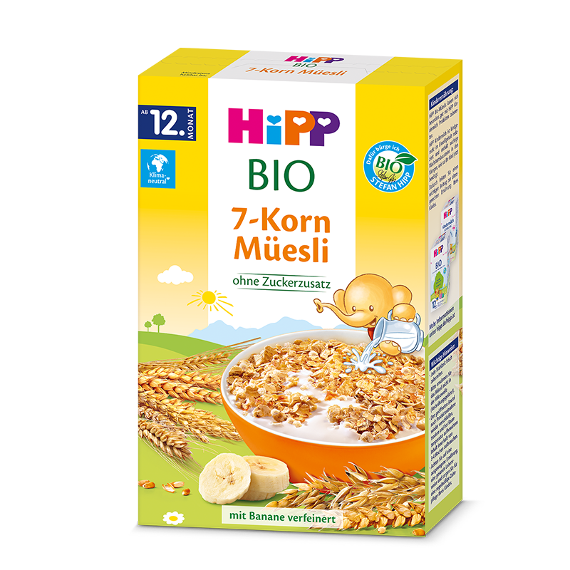HiPP 喜宝 儿童麦片营养宝宝零食 7种谷物 欧洲 1岁以上可用