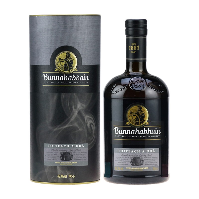 布纳哈本单一麦芽苏格兰艾雷岛威士忌 Bunnahabhain 苏格兰邦纳海贝因 进口洋酒 泥煤续曲