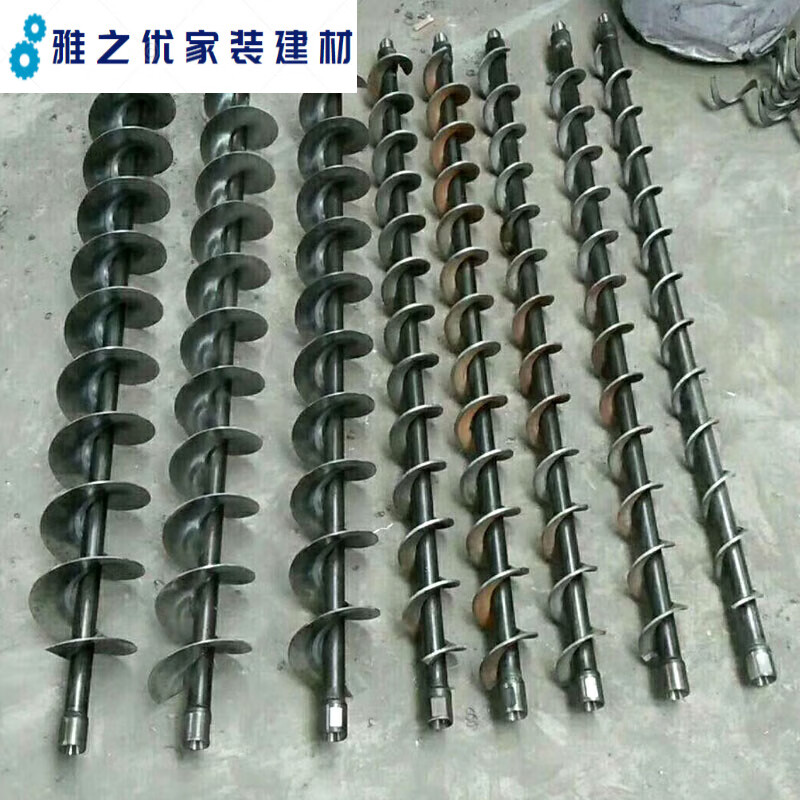 仁聚益螺旋钻杆打土穿线栽树种苗钻头加长杆水钻延长接头破土钻头免