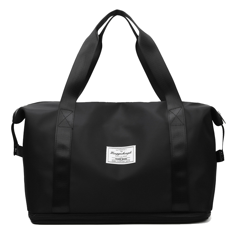 铂芬 旅行包收纳袋加厚行李包待产包运动男女士衣服手提折叠344黑色