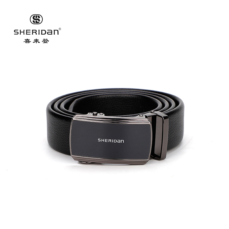 sheridan喜来登皮带男士 新款 商务休闲平滑扣腰带 中青年简约百搭