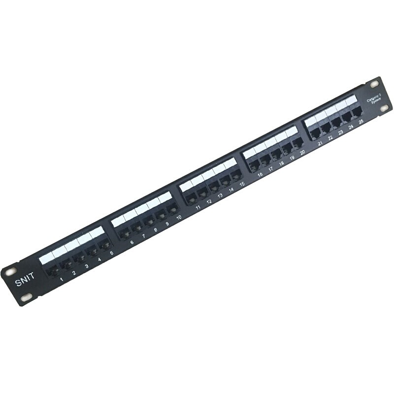 思诺亿舟(snit)sn-347-25 语音电话25口配线架 电信工程级镀金版语音