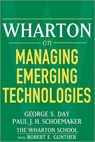 预订 wharton on managing emerging technologies