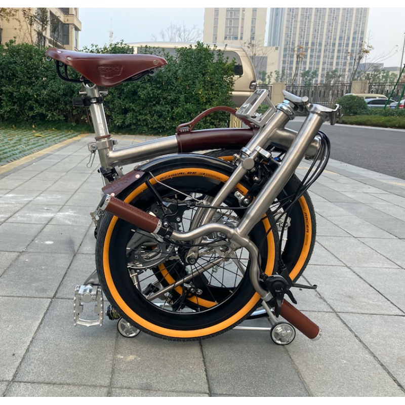 国产小布折叠车 2022国布3sixty折叠车 复古小布折叠车 休闲单车 套餐