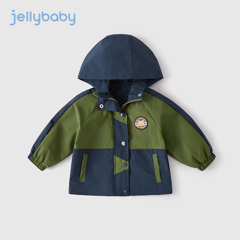 JELLYBABY儿童秋装男童休闲服宝宝外出上衣女童外套春秋 绿色 100cm怎么样,好用不?