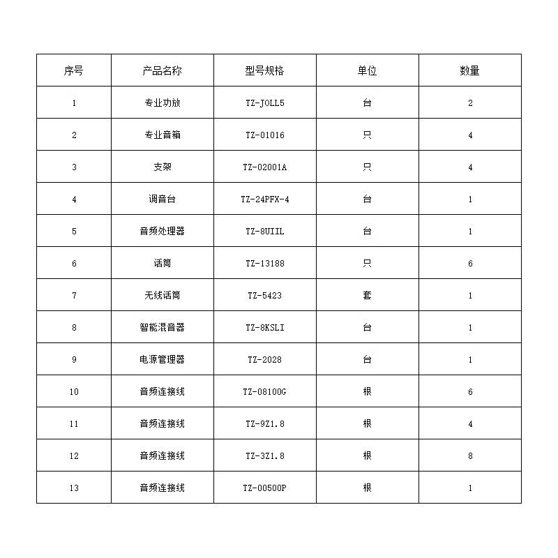itc 专业音频工程类产品 专业功放套餐