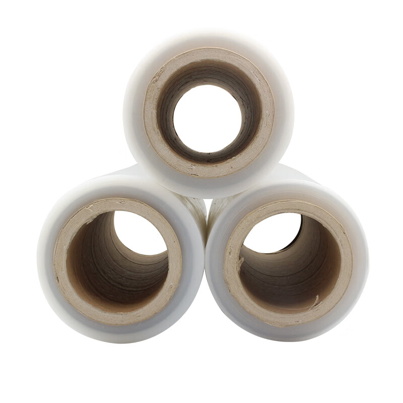 pe拉伸膜缠绕膜工业塑料大卷黑色打包薄膜商用包装材料透明膜 透明 10