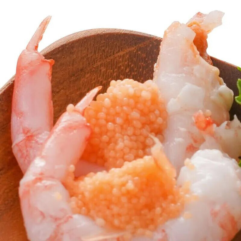 健康轻食 北极虾甜虾大虾  鲜甜腹籽 生鲜 解冻即食 海鲜水产 北极虾500g