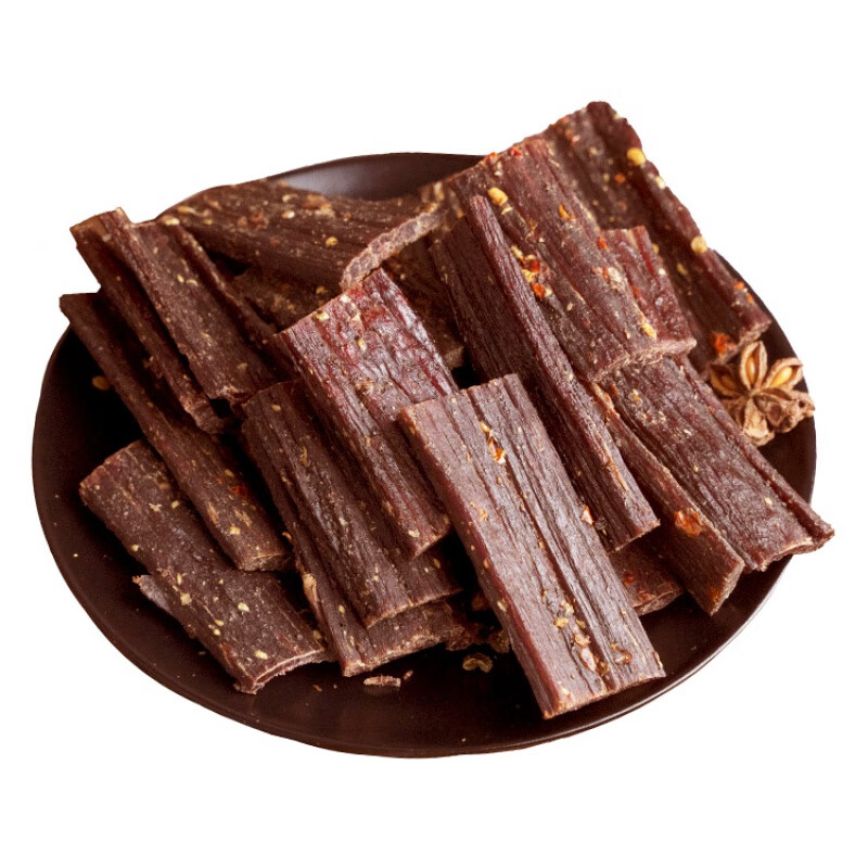 禾澹四川麻辣五香牛肉干耗牛超风干手撕牦牛肉干500g袋装小零食熟