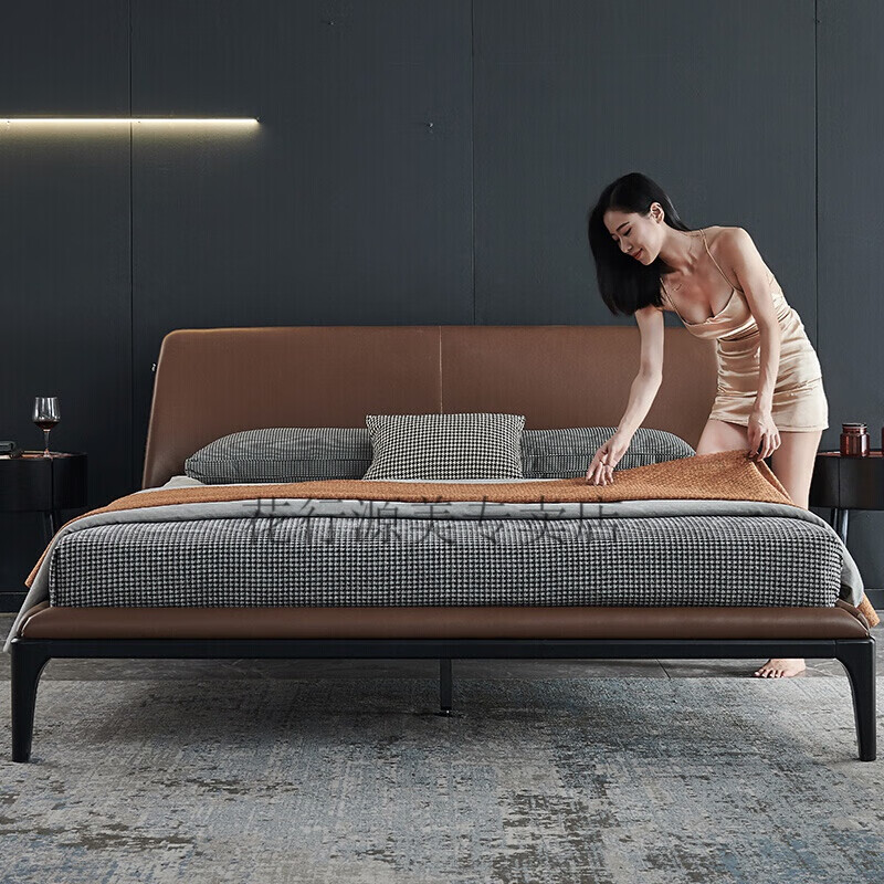 北欧床北欧风格床 现代简约轻奢床1.