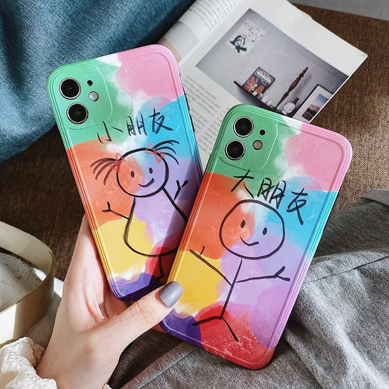 优速腾 ins情侣大小朋友苹果x手机壳iphone7闺蜜8plus
