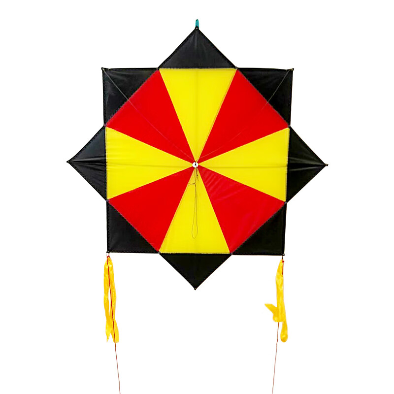 矢向八卦风筝潍坊树脂杆伞布 抗大风 成人长尾线好