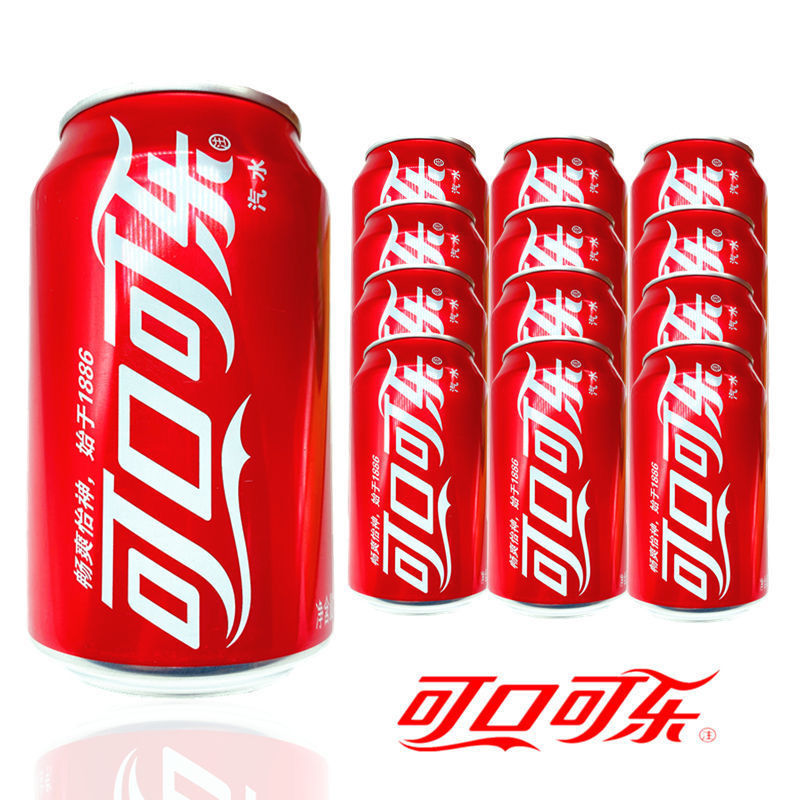 可乐碳酸饮料汽水罐装330ml易拉罐 .可乐3罐 雪碧3罐共【6罐】