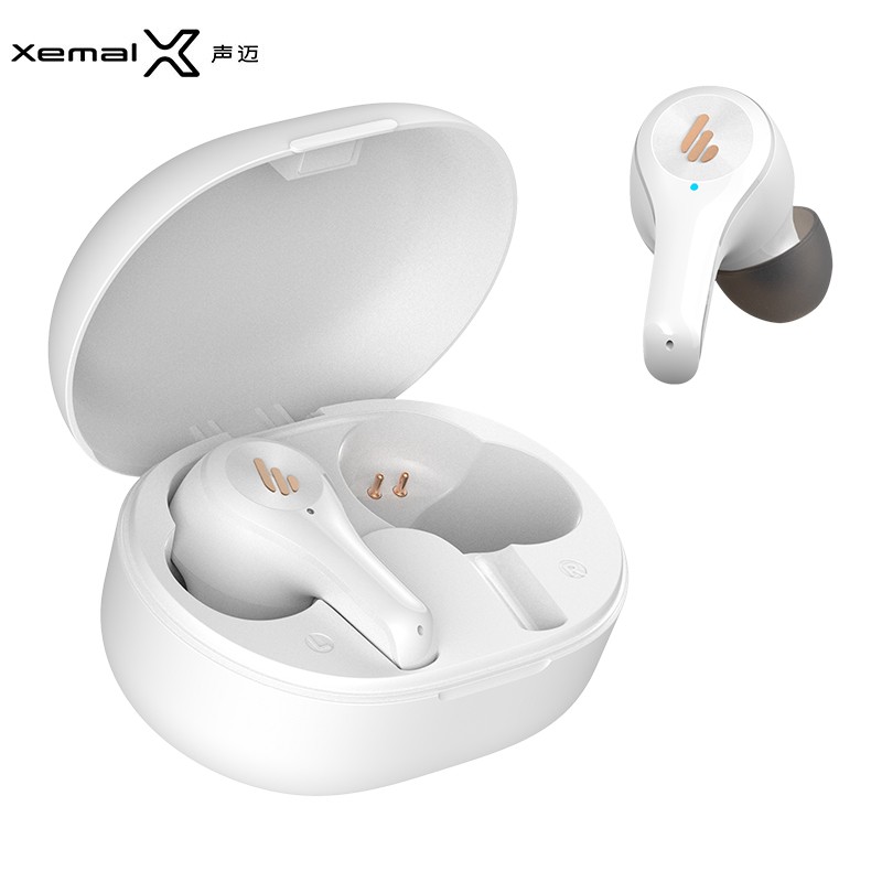 声迈（Xemal）漫步者X5尊享版 真无线立体声蓝牙耳机 迷你TWS音乐运动手机耳机 通用苹果安卓手机 白色