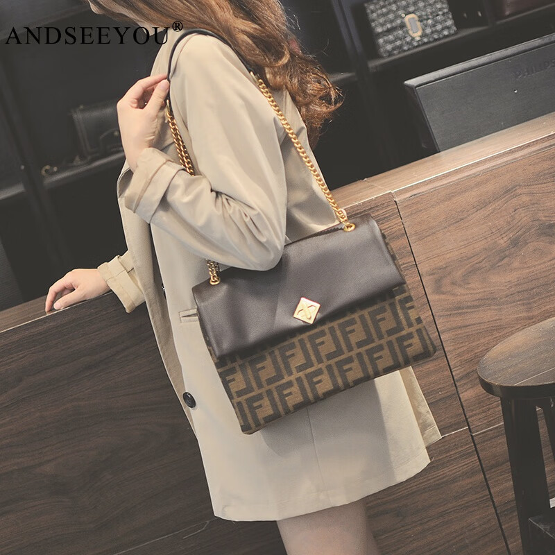 andseeyou品牌 高级感洋气流行包包女时尚新款潮小大容量百搭2022链条
