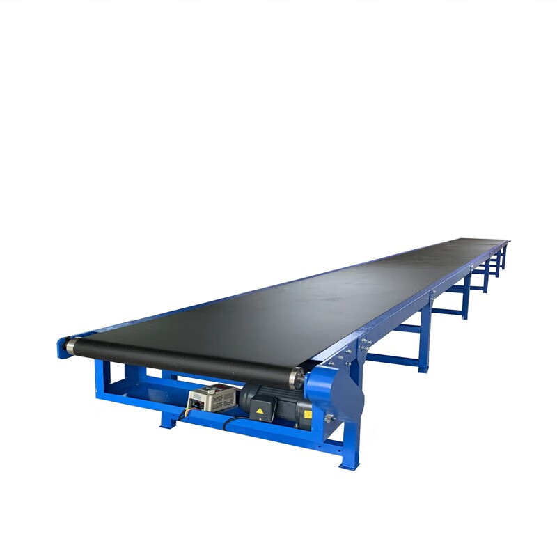 云仓快递分拣流水线工厂输送带物流传送带装卸货爬坡机皮带输送机 1米