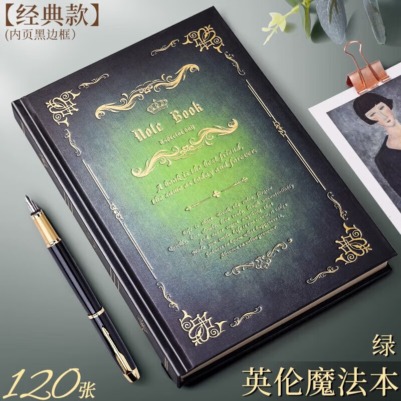 传奇魔法书-绿色(120张红框内页)