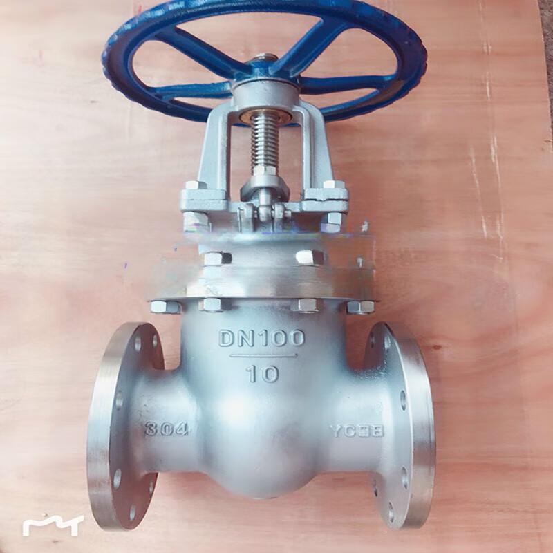 哩嗹啰嗹304不锈钢法兰闸阀不锈钢闸阀z41w-10p明杆开关阀门10压力