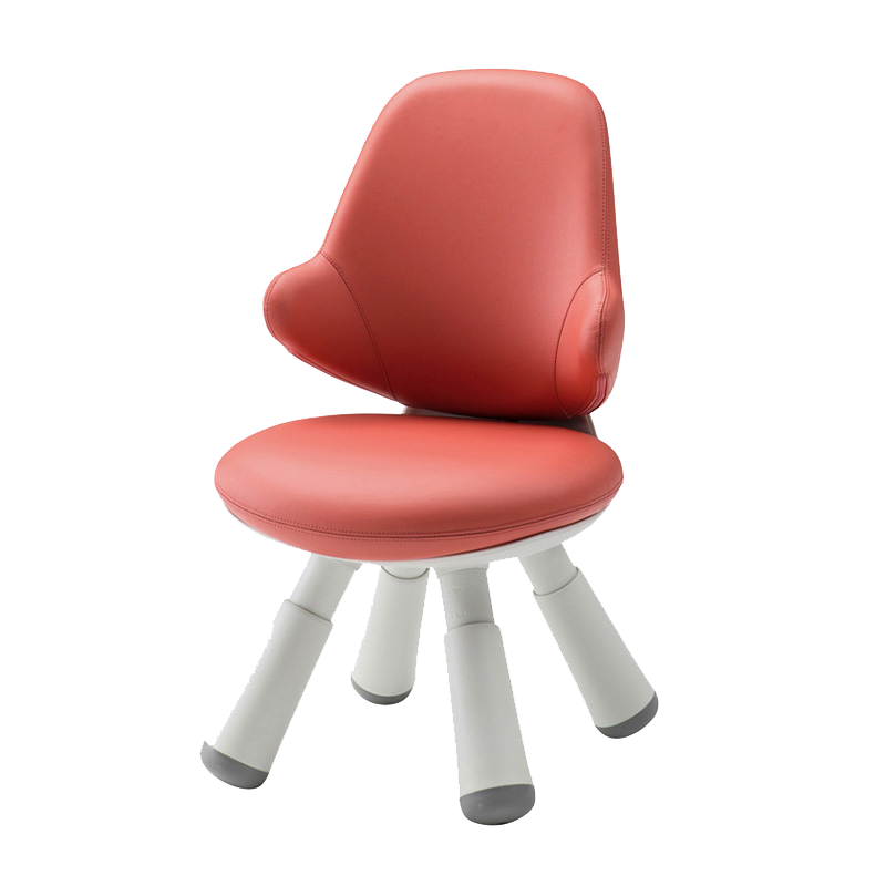 韩国进口iloom儿童椅子靠背椅可调节wing学习椅宝宝椅子防滑摔 A443C-红色