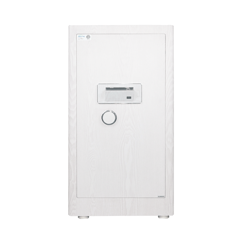 杰宝大王保险柜家用保险箱密码箱家用指纹密码锁全钢材质智能保密柜防撬木纹保管箱商用办公室WiFi智能监控 【白木纹智能款】FDX-AI/D-57T