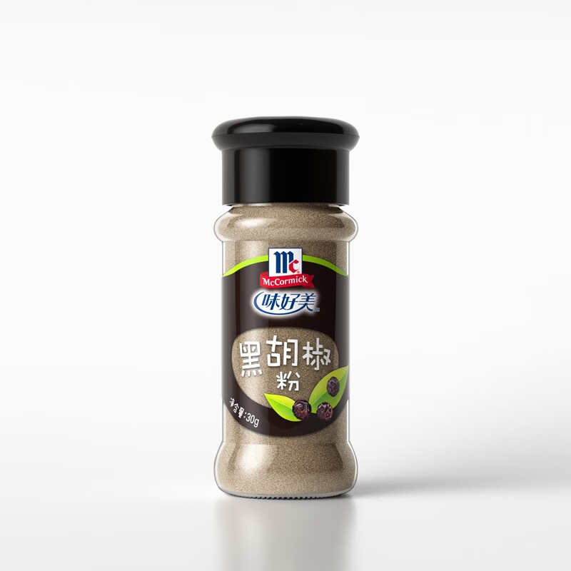 味好美(mccormick)香辛料黑白胡椒胡椒粉胡椒粒烧烤煮汤炒菜烹饪 黑