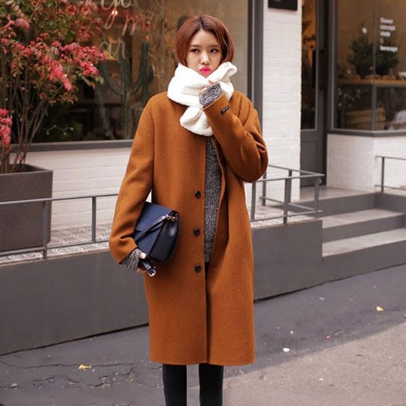 誠一集（CHENGYIJI） 保暖围脖不掉绒时尚简约女生围巾冬季围脖护颈围巾 米色（13*90CM）