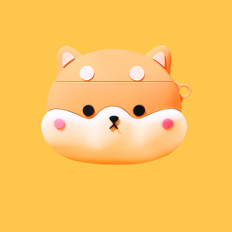 适用漫步者minibuds壳套冇心v02套柴犬保护套蓝牙硅胶声迈x3仓卡通