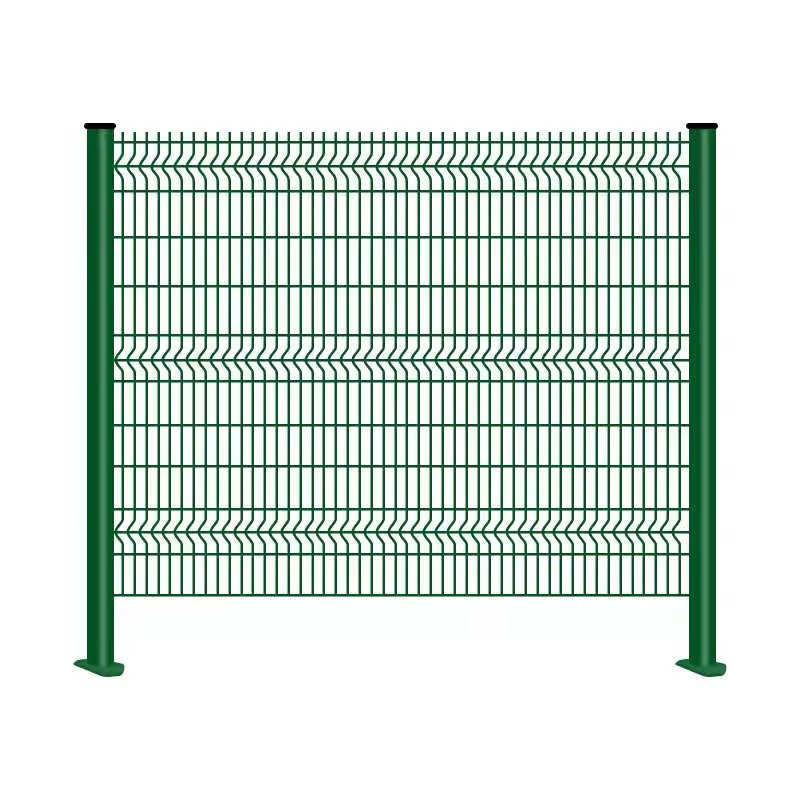 南 桃型柱护栏网小区别墅围栏网厂区隔离栅高速公路硬塑园林折弯护栏