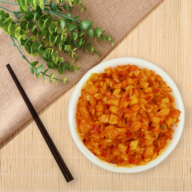 虎钢馋红油萝卜丁整箱装酱菜咸菜早餐剁椒萝卜干红油三鲜六位鲜辣甜10