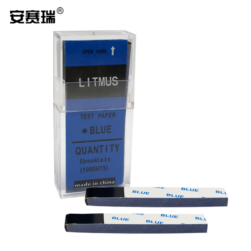 安赛瑞 蓝石蕊试纸 酸碱性测试 石蕊酚酞 实验室检测测试纸卡纸 塑料