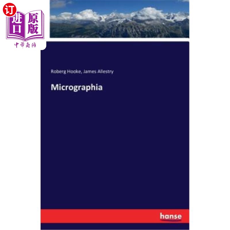 海外直订micrographia 显微书写法