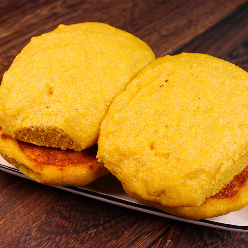 虎钢馋东北窝窝头纯玉米面手工大饼子粗粮大馒头原味饼子早餐 大饼子6