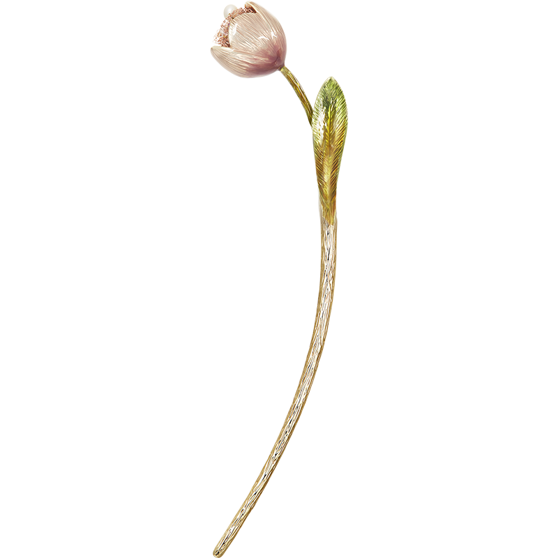 She’s發(fā)飾 愛的模樣 郁金香古風(fēng)盤發(fā)發(fā)簪  發(fā)釵簪子 520禮物 送女友