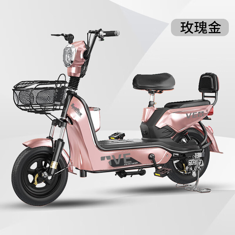 玫瑰金-配12a天能/超威电池65公 48v x 12ah