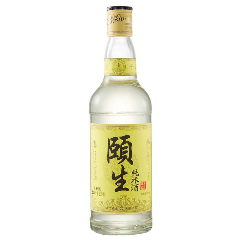 南通海门特产百年颐生纯米酒低度微醺 8度 500ml/瓶 1瓶装