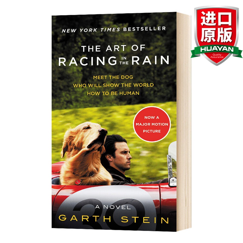 英文原版 我在雨中等你 电影封面版 The Art of Racing in the Rain Movie Tie-in Edition