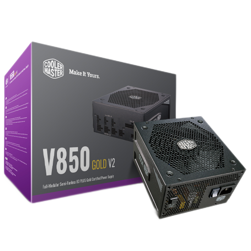 COOLER MASTER 酷冷至尊 V850GOLD V2 金牌（90%）全模组ATX电源 850W