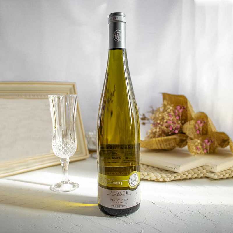法国原装进口阿尔萨斯达戈贝尔国王酒庄aoc传统灰皮诺干白葡萄酒精品