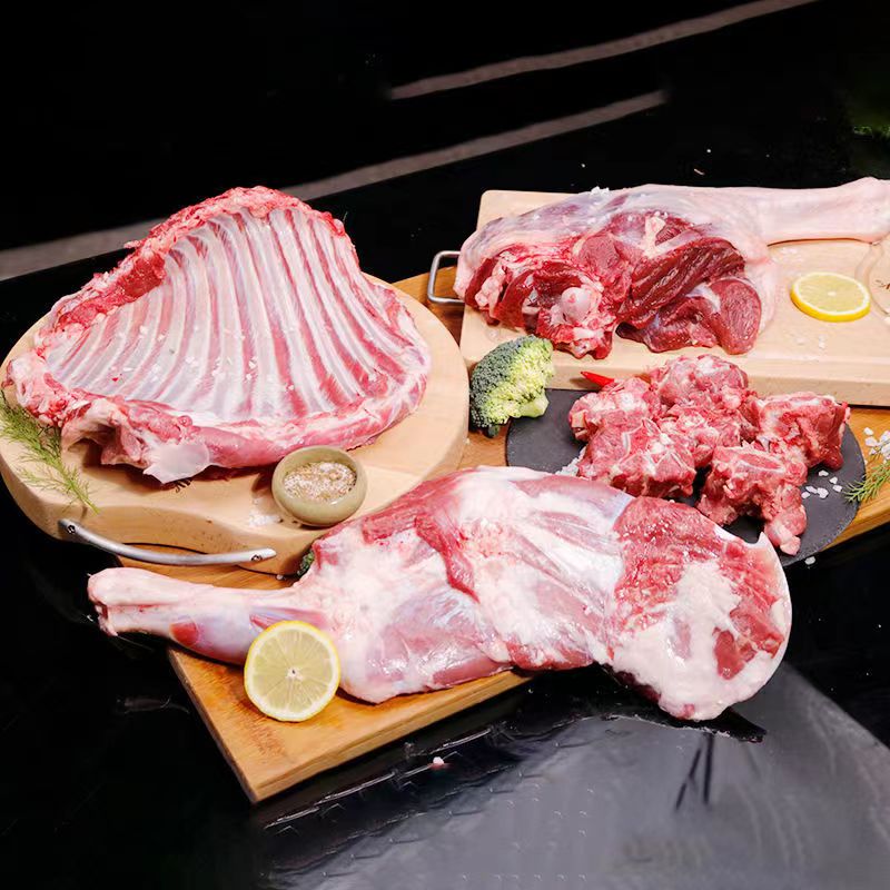 果鲜岛半只羊10 羊肉生鲜 新鲜冷冻羊腿肉 羊排 羊蝎子羊腿 半只羊8斤