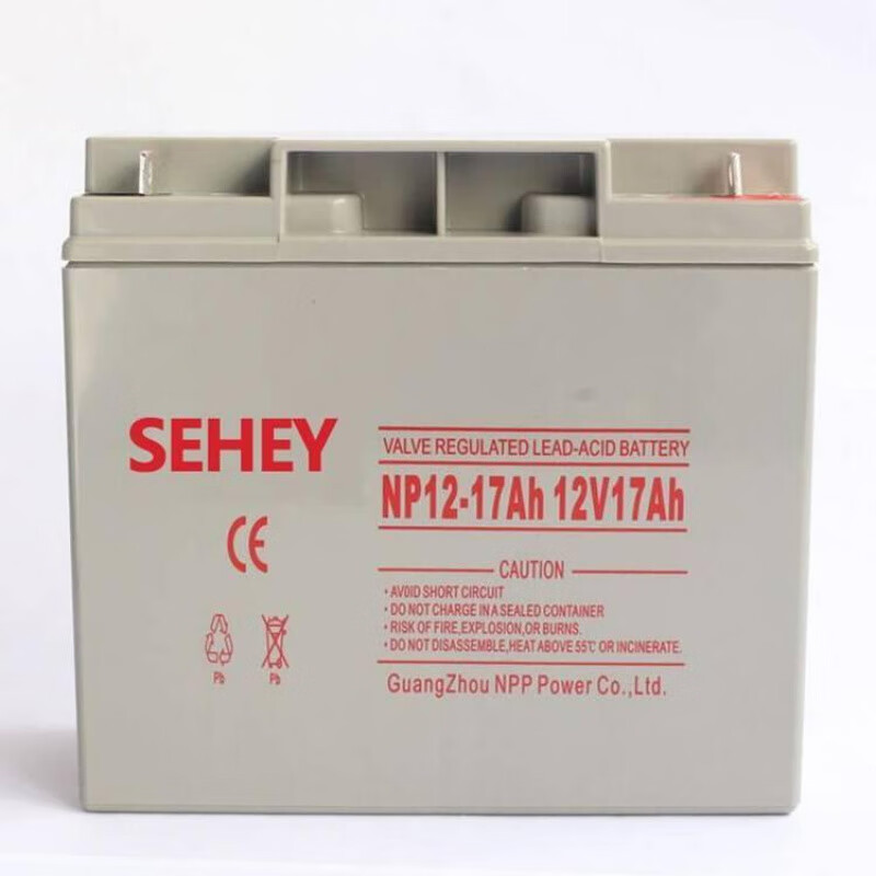 西力SEHEY蓄电池 NPG17-12 西力免维护胶体12V17AH 消防主机 UPS电源 NPG17 12