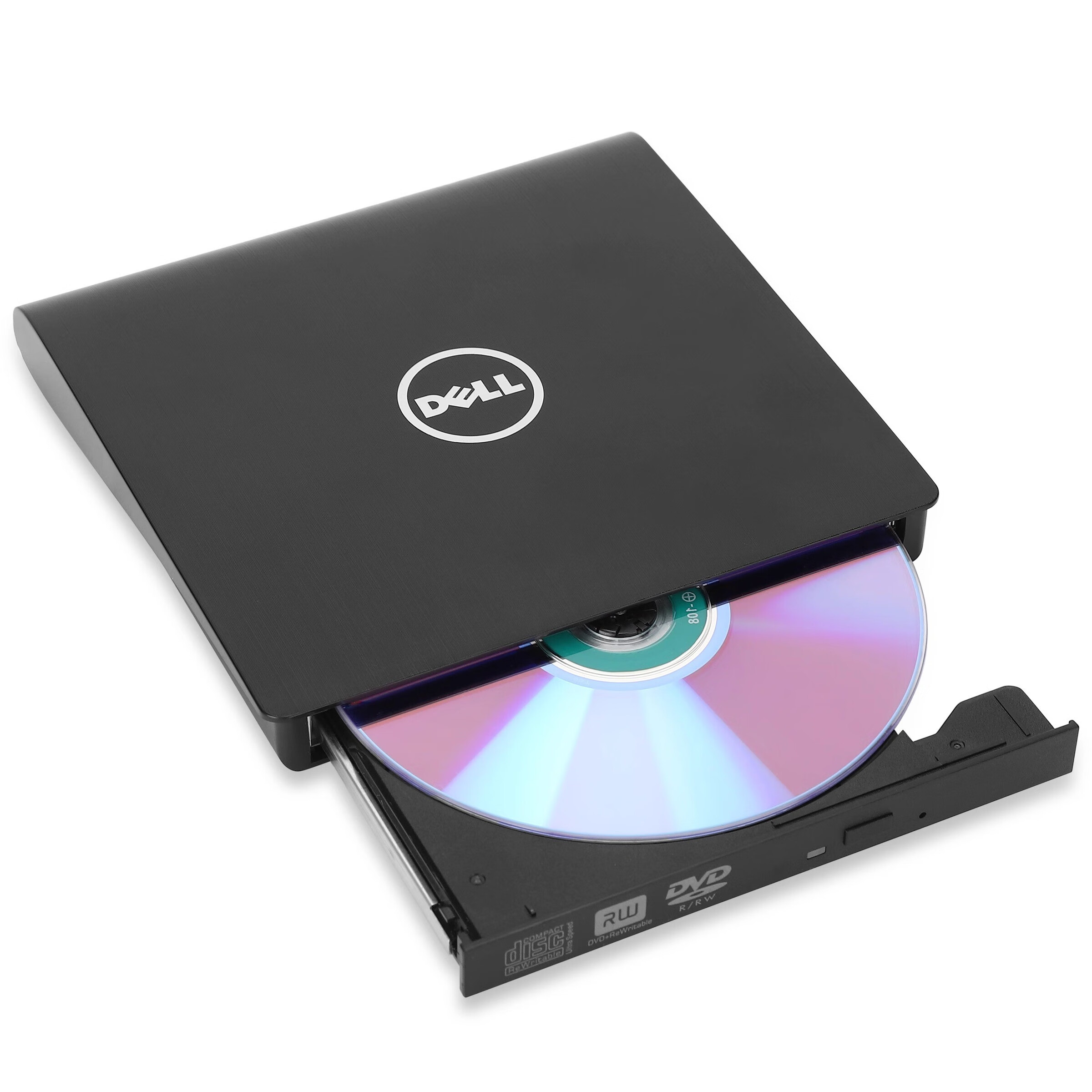 戴爾戴爾 USB3.0外置光驅(qū)筆記本臺(tái)式電腦移動(dòng)DVD刻錄機(jī)CD外接光驅(qū) 讀CD DVD+刻CD刻DVD