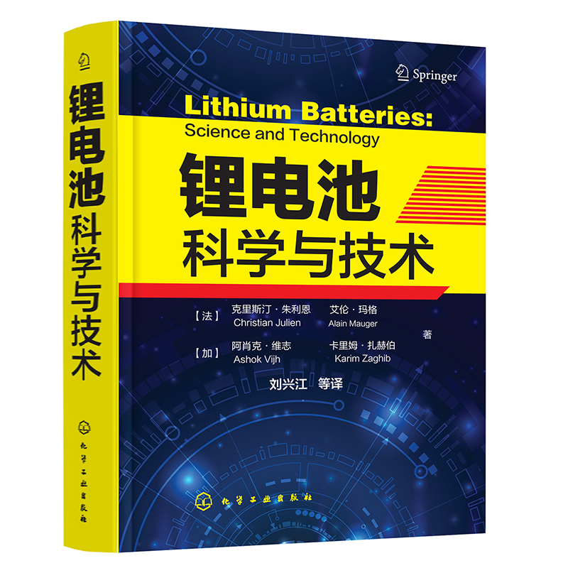 正版书籍 锂电池科学技术法克里斯汀阿肖译著锂电池生产应用各类科技专业人员参考高校研究院所电化学材料学参考锂电池技术研究学