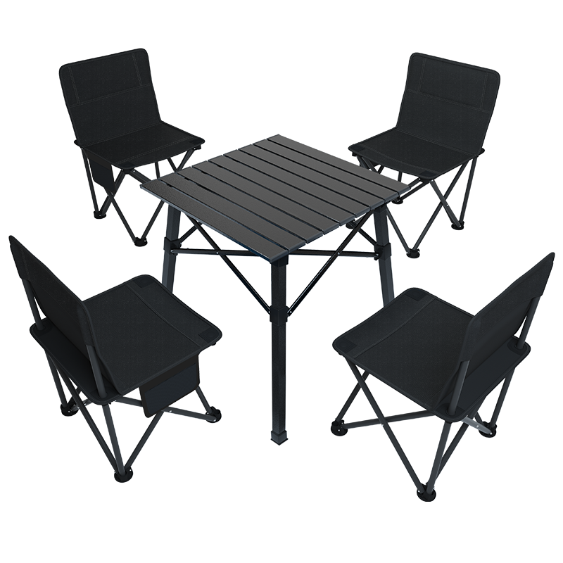 威野营（V-CAMP ）折叠椅扶手椅钓鱼椅便携式休闲椅户外写生椅 四椅一桌