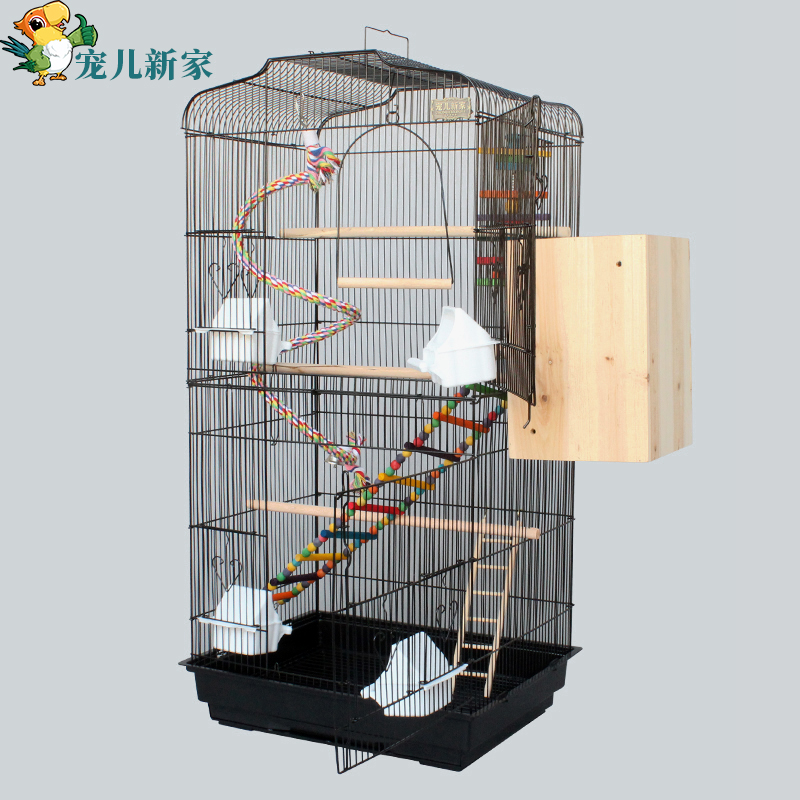 宠儿新家玄凤虎皮鹦鹉笼子有带中隔网的吗？可以分开养两对不同品种的鸟？