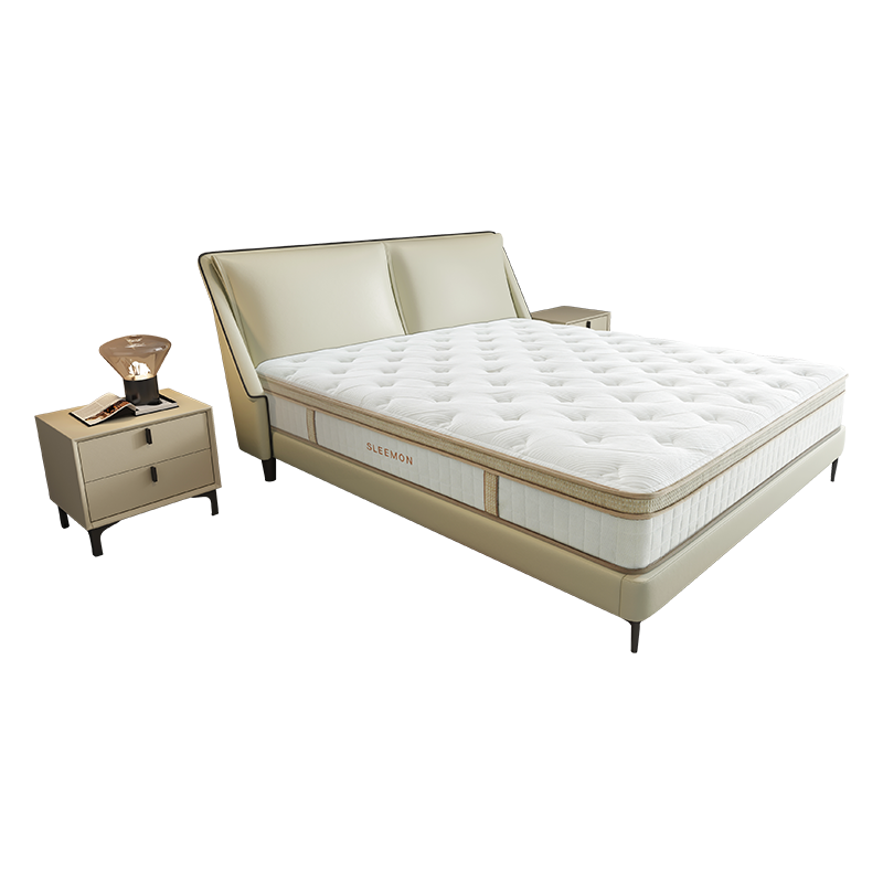 喜临门抗菌防螨床垫 高纯度乳胶床垫 静音独袋弹簧加硬双重黄麻床垫 元气垫 元气垫 1800*2000