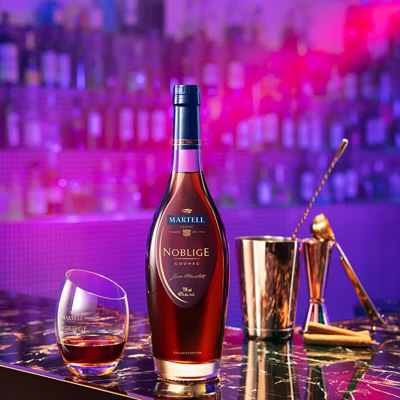 马爹利(martell)洋酒 名士vsop 干邑 白兰地 750ml 法国原装进口烈酒