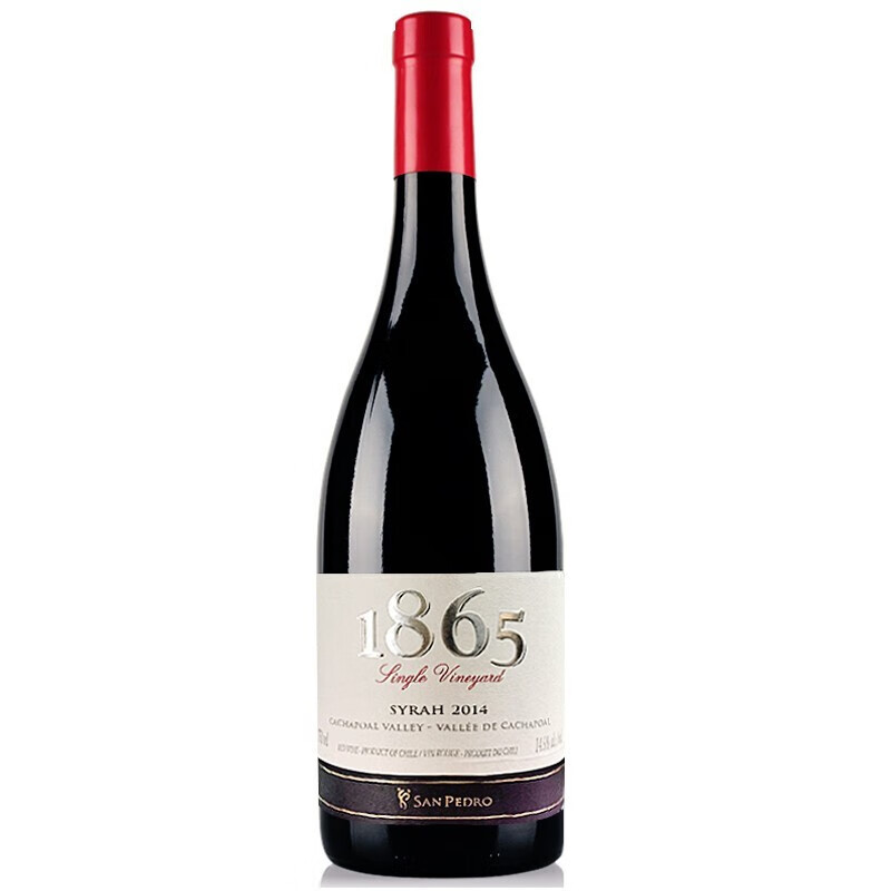 智利原瓶进口红酒 圣佩特罗1865干红葡萄酒750ml 中央山谷产区(vina